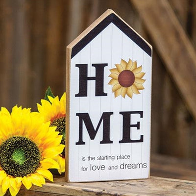 Home Sunflower House Shaped Shelf Sitter