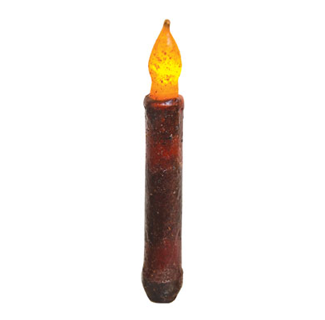 💙 Burnt Burgundy 6" LED Taper Candle