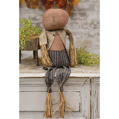 Henry the Pumpkin Man Fabric Doll