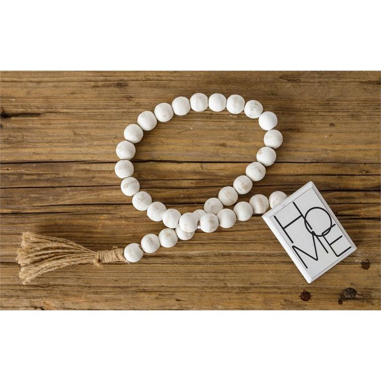 Farmhouse Beads with Home Tag