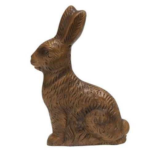 Resin Chocolate 8" H Decorative Bunny