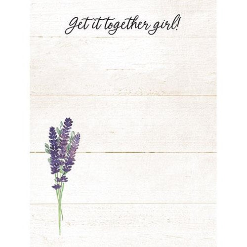 💙 Get It Together Girl Mini Floral Notepad With Magnet