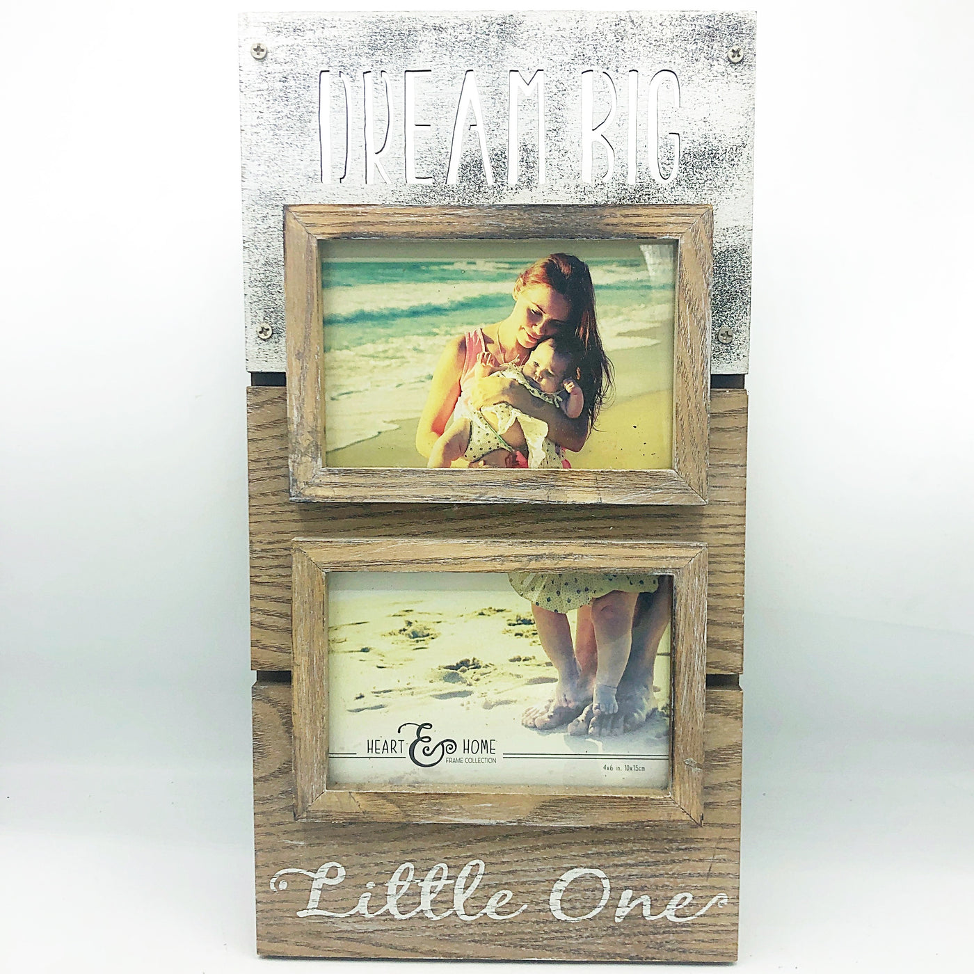 Dream Big Little One Double Photo Baby Frame