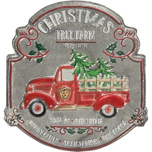 Christmas Tree Farm Vintage-Style Sign