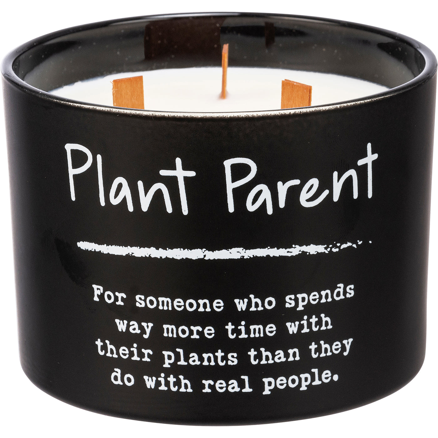 Plant Parent 14 oz Wood Wick Jar Candle