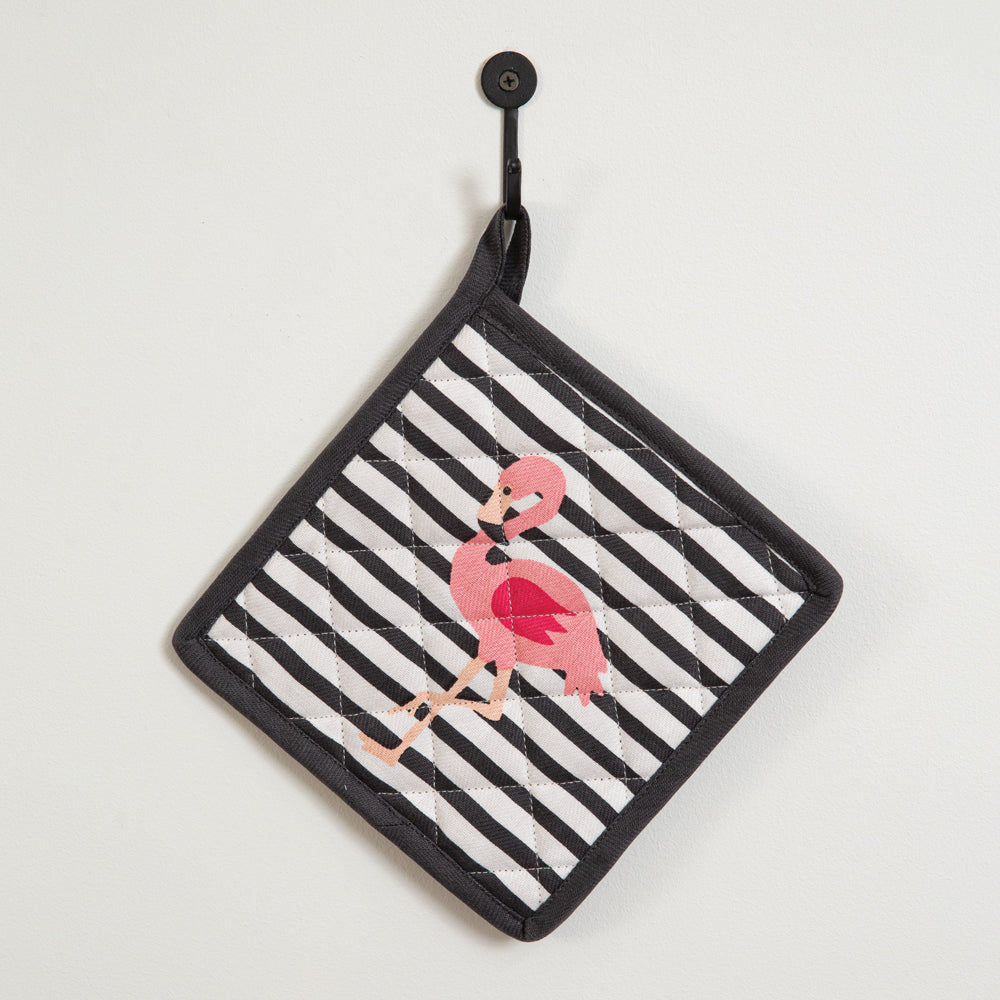 Surprise Me Sale 🤭 Flamingo Striped Pot Holder