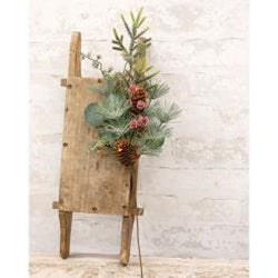 Icy Bristle Pine & Berry 20" Faux Spray
