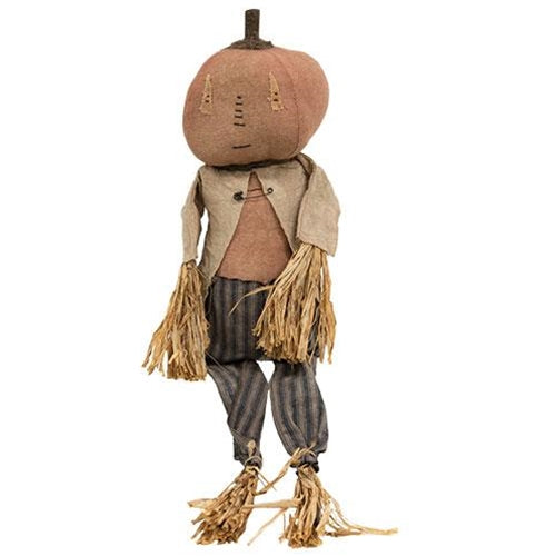 Henry the Pumpkin Man Fabric Doll