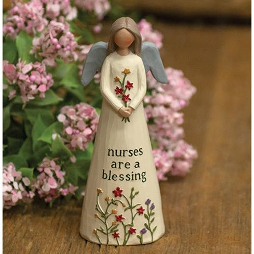 Nurses Are A Blessing Resin Angel