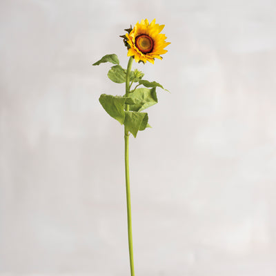 Surprise Me Sale 🤭 💙 Natural Style Sunflower 35" Faux Floral Stem