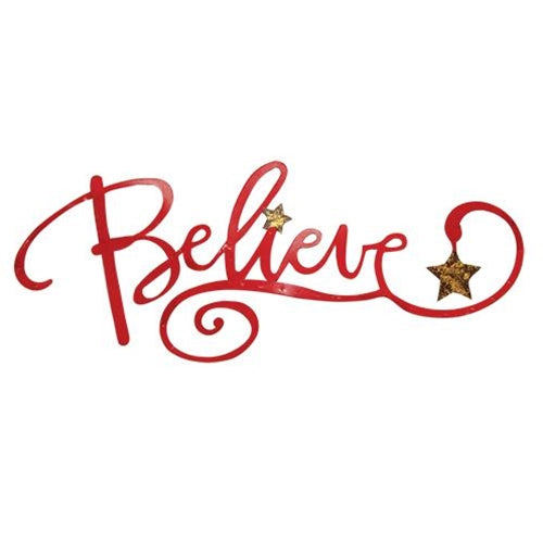 💙 Believe 29" Cutout Wall Sign